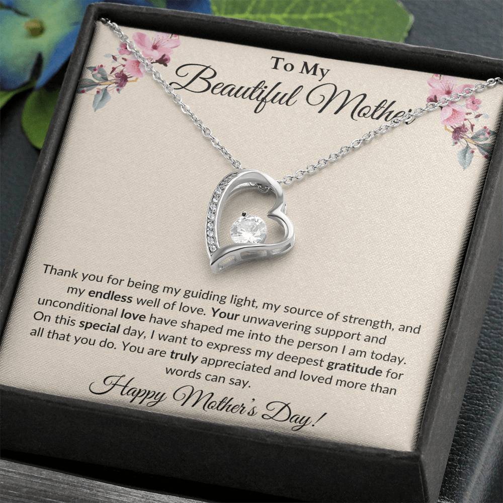 Mother's Day Gift | Mother's Day Necklace | Heart Necklace | White Gold | Yellow Gold