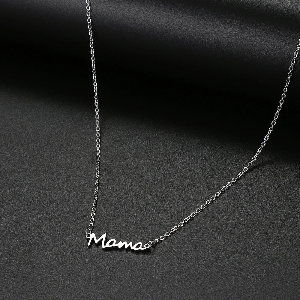 Elegant Mama Stainless Steel Necklace|Mother's Day Gift|Jewelry for Moms