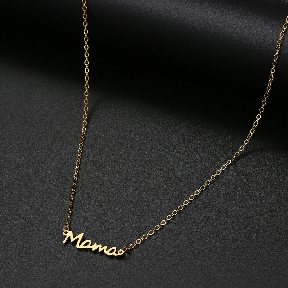 Elegant Mama Stainless Steel Necklace|Mother's Day Gift|Jewelry for Moms